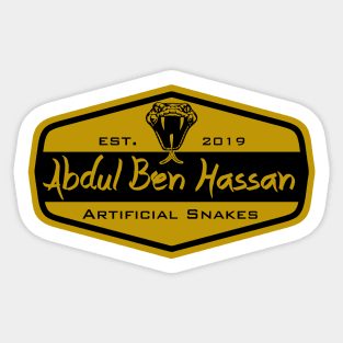 Artificial Snakes Sticker